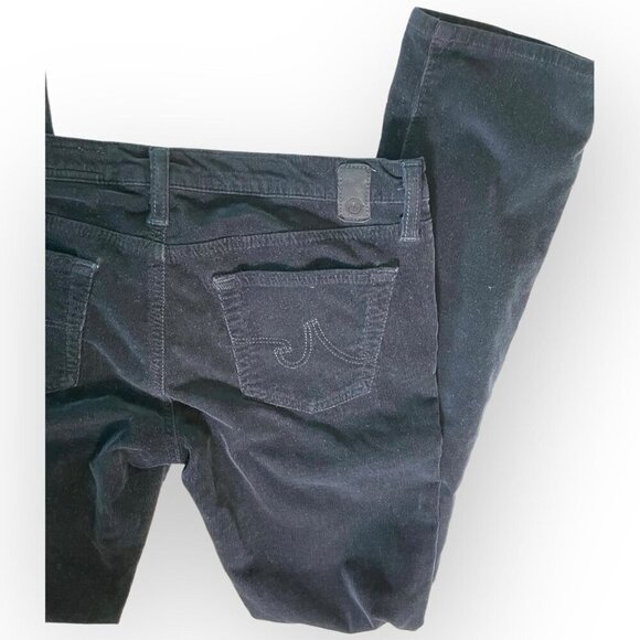 AG Adriano Goldschmied, The Stevie, Navy Blue Corduroy, Slim Straight Womens 27R - Picture 7 of 11